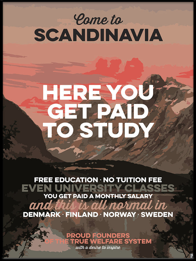 Here you get paid to study