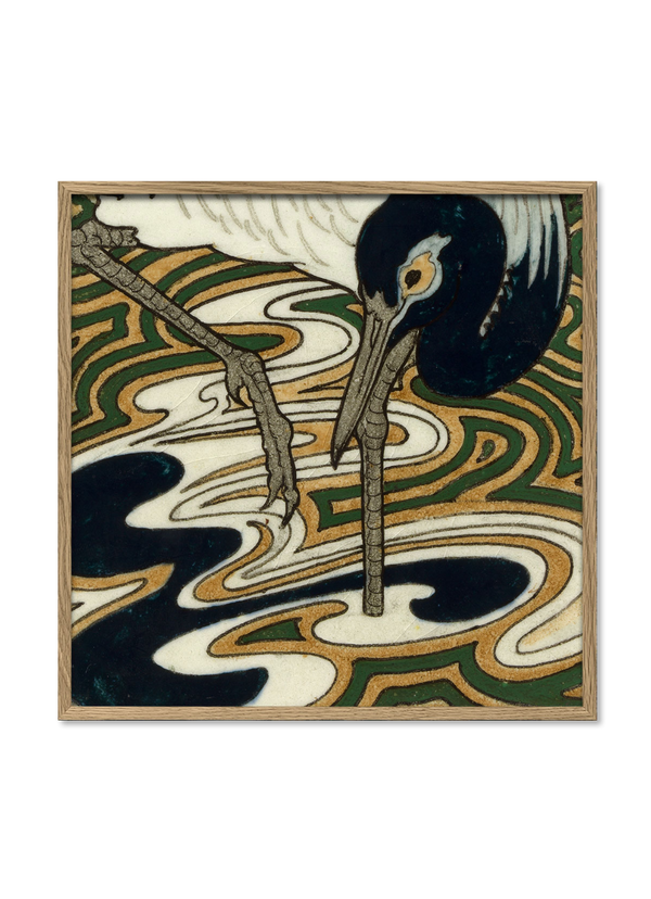 Tile with Heron III.