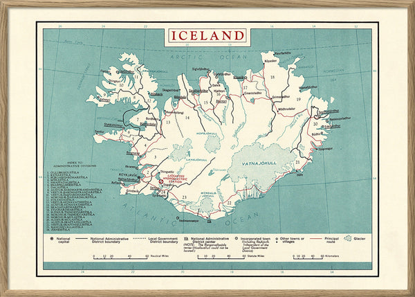 Map of Iceland